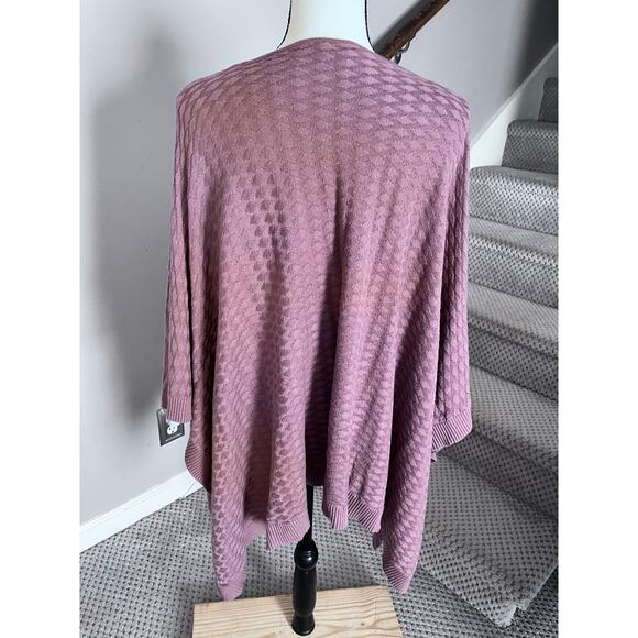 Lululemon Womens Divinity Poncho Sweater Shawl Wrap Spanish Oak One Size - Picture 4 of 5